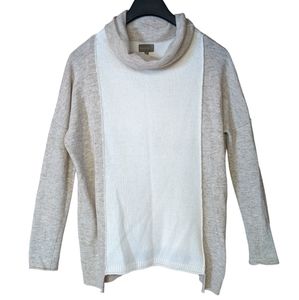 Mantovani Studio Wool and Cashmere Cowl Neck Sweater Size Medium